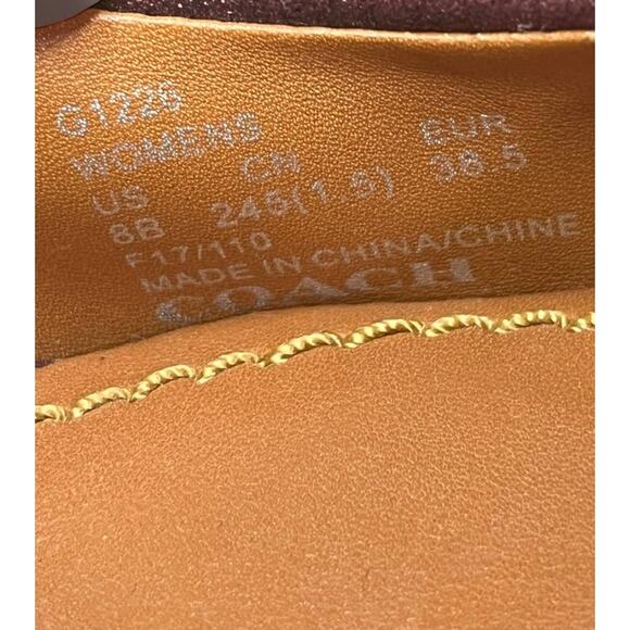 Coach G1226 Beadchain Glitter Suede Pump Size 8 - Picture 6 of 11